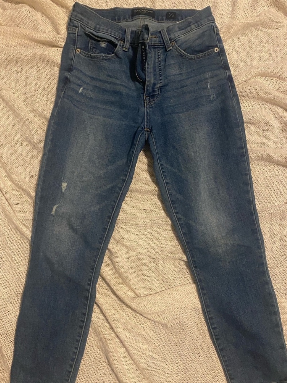 Lucky Brand Boyfriend Jeans in Medium Blue Wash